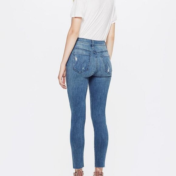 Mother The Stunner Ankle Fray Graffiti Girl Jeans - Picture 2 of 10